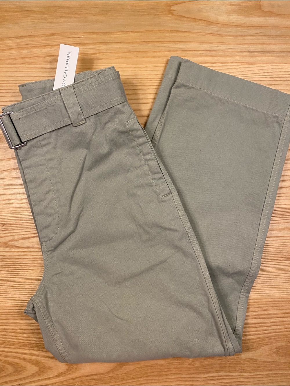 NWT CARON CALLAHAN - Khaki Green Pants - Size Small